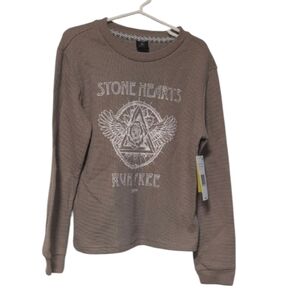Volcom Stone Hearts Waffle Knit Top
